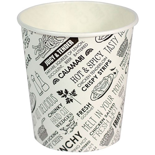 Chip Cups Paper 12oz 50s DELI PRINT