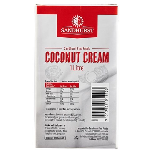 Coconut Cream 12x1L Tetra Pack