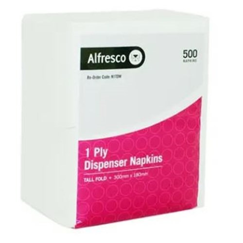 Napkins For Dispenser Tall Fold 500s