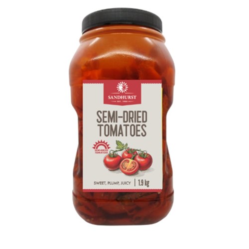 Tomatoes Semi Dried Halves 1.9kg Plastic
