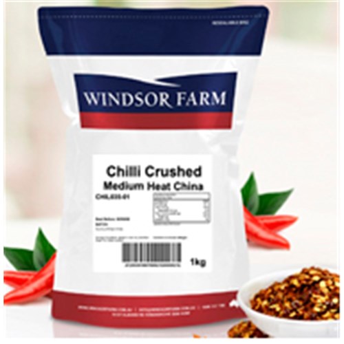 Chilli Crushed Flakes Medium Heat 1kg
