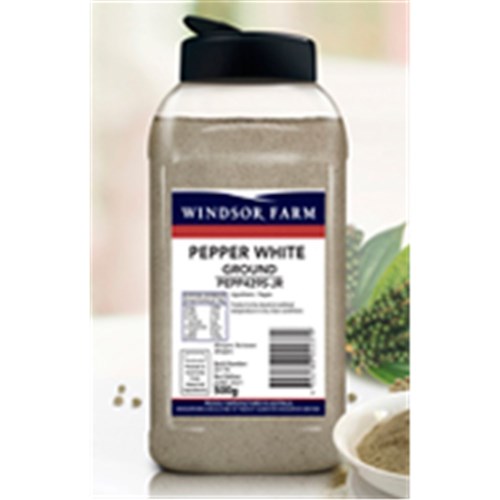 Pepper White Ground 500g Jar