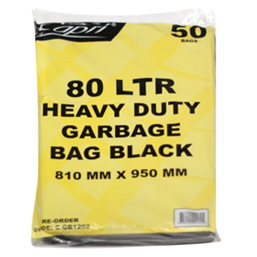 Bags Garbage Heavy Duty 80L 50's