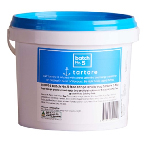 Sauce Tartare 2.3kg Gluten and Dairy Free