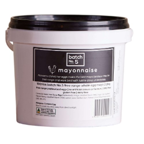 Mayonnaise Whole Egg Free Range 2.3kg
